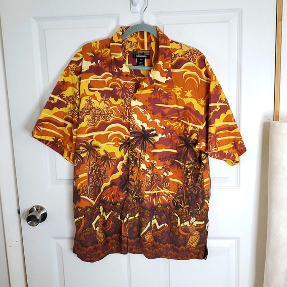 Vintage Patagonia Pataloha Size Large Hawaiian Aloha Sunset🏝🌅 🌺 - Picture 1 of 5